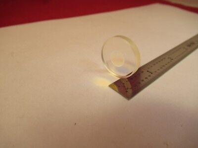 OPTICAL FLAT COATED CENTER LENS ZERODUR RING LASER GYRO PART PRO OPTICS &84-B-39