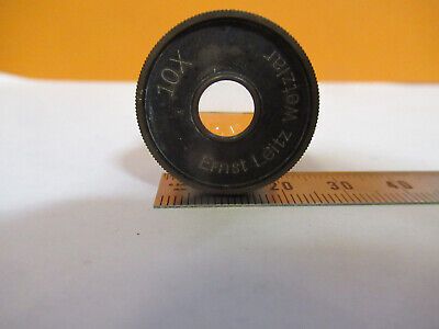 ANTIQUE ERNST LEITZ GERMANY 10X EYEPIECE MICROSCOPE PART AS PICTURED 4B-FT-50