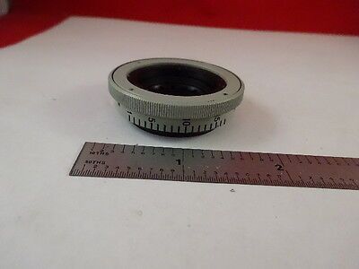 AUS JENA GERMANY DIAPHRAGM IRIS OPTICS MICROSCOPE PART AS IS &81-A-16