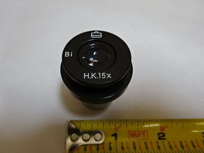 MICROSCOPE PART OPTICAL EYEPIECE TIYODA EYEPIECE HK15x Bi OPTICS AS IS &8C-FT-08