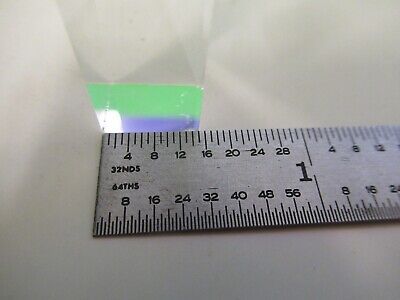 OPTICAL LARGE BK7 GLASS RECTANGULAR BAR NICE LASER OPTICS AS PICTURED &79-A-12