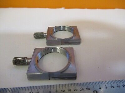 REICHERT AUSTRIA LOT 2 ea HOLDER OBJECTIVE MICROSCOPE PART AS PICTURED &A4-A-50