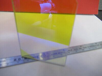 OPTICAL DICHROIC COATED GLASS PLATE OPTICS AS PICTURED &13-FT-11