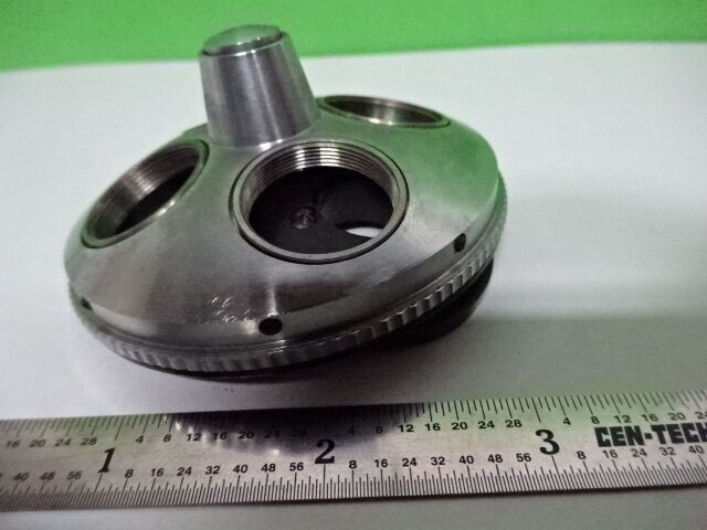 MICROSCOPE PART UNKNOWN MAKER NOSEPIECE AS IS #7B-A-23