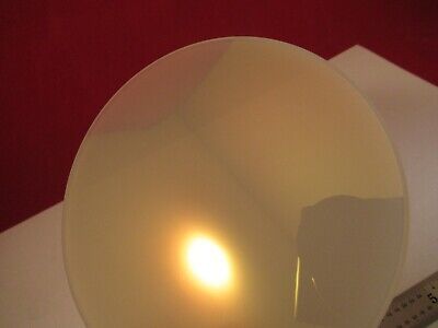 OPTICAL GLASS PLATE ROUND TRANSLUCENT OPALESCENCE OPTICS AS PICTURED &FT-6-73