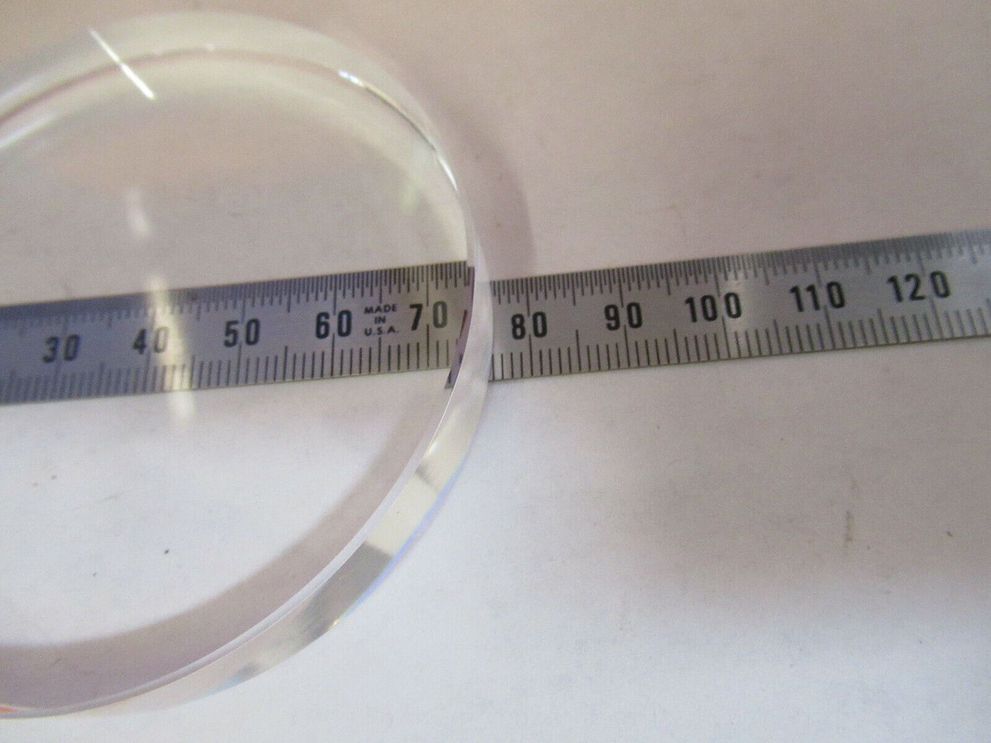 OPTICAL FUSED SILICA FLAT UNCOATED PRO OPTICS 3" DIAMETER AS PICTURED #P4-B-09