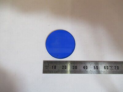 ANTIQUE ERNST LEITZ WETZLAR GLASS BLUE FILTER MICROSCOPE PART AS PICTURED P3-A92