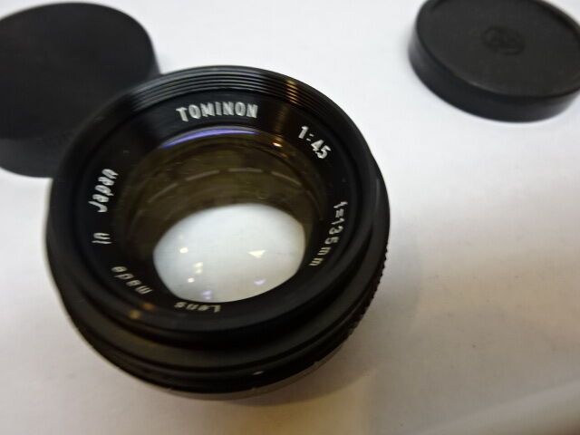 OPTICAL LENS TOMINON JAPAN F=135mm 1:4.5 POLAROID OPTICS AS IS #82-14