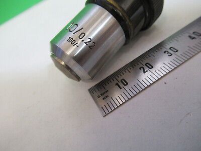 CARL ZEISS GERMANY 10X /160 OBJECTIVE LENS MICROSCOPE PART AS PICTURED #R7-B-54