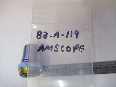 AMSCOPE OBJECTIVE LENS 4X /160 OPTICS MICROSCOPE PART AS PICTURED &8z-a-119