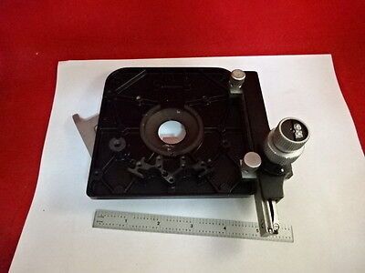 LEITZ GERMANY STAGE TABLE MICROMETER MICROSCOPE PART SM-LUX AS PICTURED &86-70