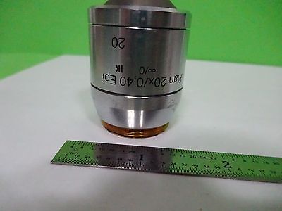 MICROSCOPE POLYVAR REICHERT LEICA OBJECTIVE PLAN 20X EPI DIC OPTICS BIN#W3-09