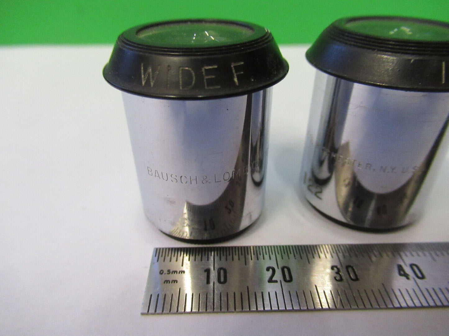 BAUSCH LOMB EYEPIECE PAIR 15X WIDE OPTICS MICROSCOPE  PART AS PICTURED #R7-B-87b