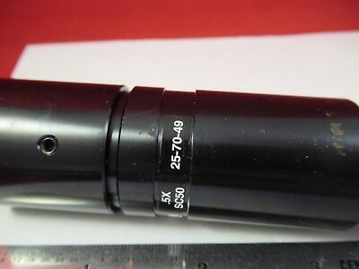 OPTEM 25-70-49 VIDEO INSPECTION 0.5X ATTACHMENT MICROSCOPE PART OPTICS &33-B-16