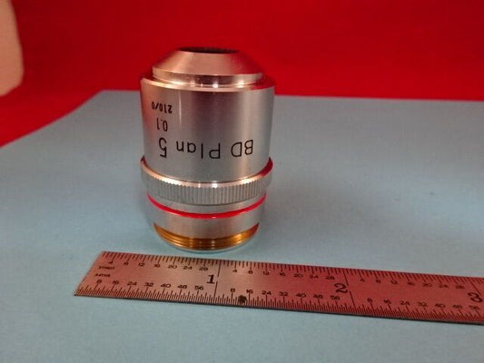 NIKON JAPAN BD OBJECTIVE 5X 210/0 MICROSCOPE PART OPTICS &R3-A-25