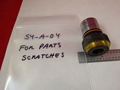 FOR PARTS MICROSCOPE PART OLYMPUS OBJECTIVE PLAN 10X N OPTICS AS IS BIN#S4-A-04