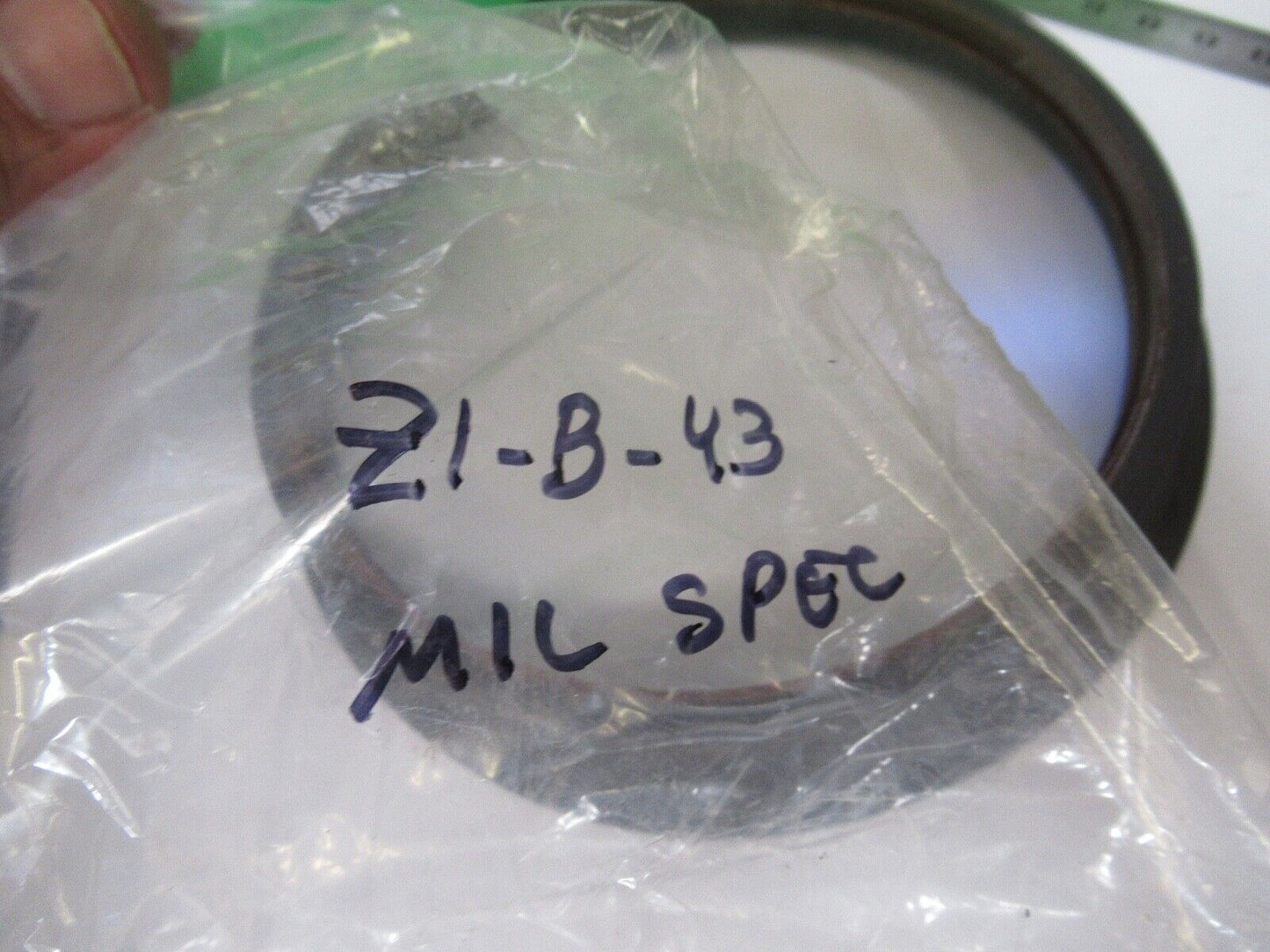 OPTICAL MIL SPEC LARGE WINDOW FLAT LENS OPTICS AS PIC   z1-b-43