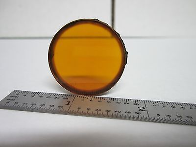 MICROSCOPE PART COMPOUNDED GLASS FILTER OPTICS BIN#P5-23