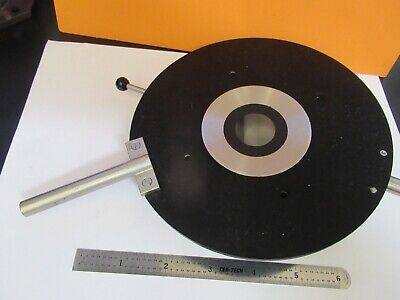 REICHERT AUSTRIA STAGE POL TABLE MICROSCOPE PART OPTICS AS PICTURED &14-FT-34