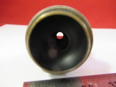 ANTIQUE BRASS OBJECTIVE BAUSCH LOMB 8mm MICROSCOPE OPTICS AS PICTURED #10-B-18