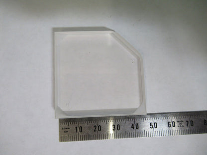 OPTICAL PYREX truncated GLASS FROSTED one side  OPTICS AS PICTURED S8-A-80