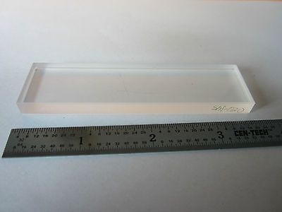 OPTICAL SLAB ONE SIDE POLISHED & OTHER SIDE FROSTED LASER OPTICS BIN#31-04