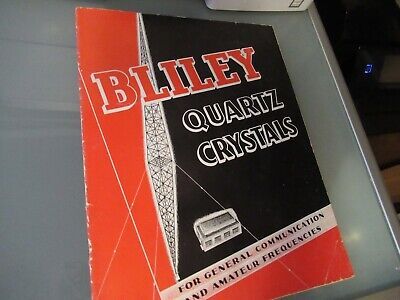 VINTAGE BROCHURE BLILEY ELECTRIC QUARTZ CRYSTAL FREQUENCY CONTROL 1937 AS PICTUR