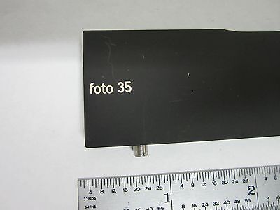 MICROSCOPE PART ZEISS SLIDE FILTER FOTO TARGET PHOTO OPTICS BIN#P3-09