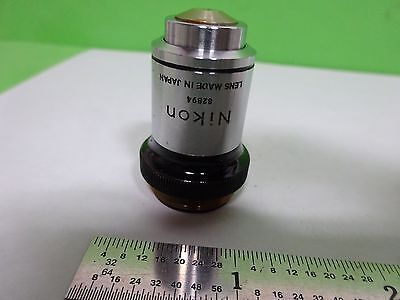 MICROSCOPE PART OBJECTIVE NIKON M100 PLAN JAPAN  OPTICS AS IS BIN#Y5-K-04