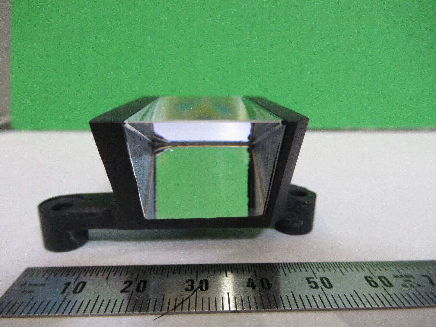 BAUSHC LOMB GLASS PRISM MOUNTED MICROSCOPE PART AS PICTURED &G2-A-130