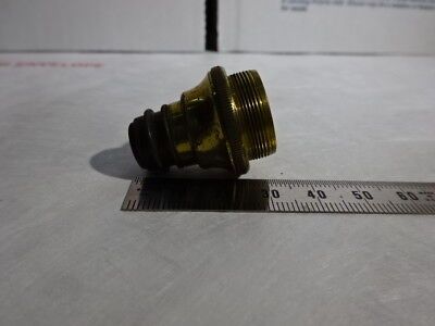 ANTIQUE 1880's BRASS MATTHEWS LONDON OBJECTIVE OPTICS MICROSCOPE PART &96-05