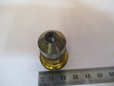 ANTIQUE BRASS LEITZ WEZLAR OBJECTIVE LENS MICROSCOPE PART AS PICTURED &8Y-A-115