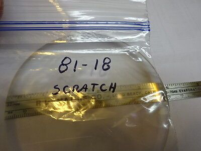 FOR PARTS OPTICAL BI CONVEX LENS [SCRATCH] OPTICS AS IS #81-18