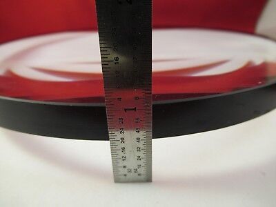 HUGE OPTICAL CONVEX CONCAVE LENS 7.5" DIAMETER GLASS THICK PRO OPTICS &M3-A-01