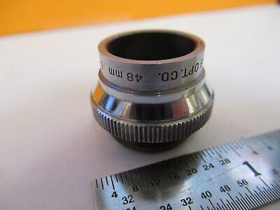 BAUSCH LOMB 48mm OBJECTIVE MICROSCOPE PART OPTICS AS PICTURED &85-B-64