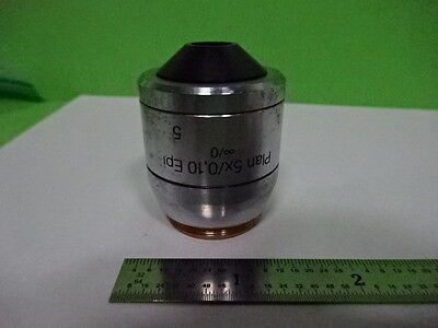 MICROSCOPE PART POLYVAR REICHERT OBJECTIVE 5X EPI OPTICS AS IS #AF-E-11