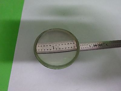 OPTICAL LARGE CONVEX CONCAVE LENS [chip on edge] LASER OPTICS AS IS BIN#V7-40