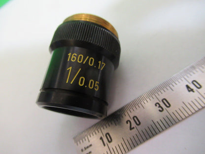 MELLES GRIOT  1x /160 OBJECTIVE LENS OPTICS MICROSCOPE PART AS PICTURED &R1-A-32