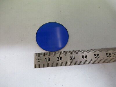 BAUSCH LOMB GLASS BLUE FILTER OPTICS MICROSCOPE PART AS PICTURED &3-C-31