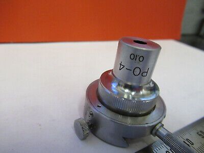 TASCO UNITRON POL OBJECTIVE 4X POLARIZING MICROSCOPE PART AS PICTURED &FT-5-R