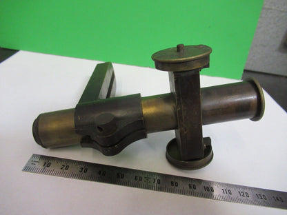 ANTIQUE BRASS TUBUS FRAME UNKNOWN COLLIMATOR SCOPE PART AS PICTURED Z6-A-17