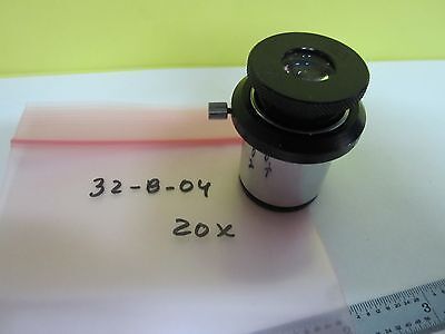 MICROSCOPE EYEPIECE WILD HEERBRUGG SWISS 20X OPTICS AS IS BIN#32-B-04