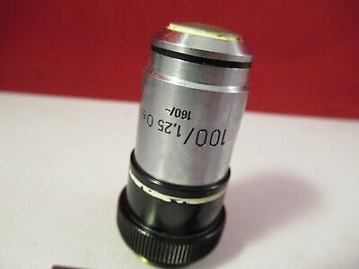 CARL ZEISS OBJECTIVE 100X /160 OPTICS MICROSCOPE PART AS PICTURED &P8-A-13