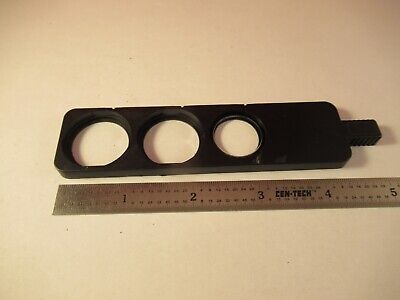 UNKNOWN MAKER SLIDE WITH ONE LENS MICROSCOPE PART AS PICTURED &1E-B-51