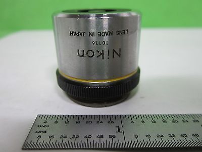 MICROSCOPE PART OBJECTIVE NIKON EPI 10X JAPAN OPTICS AS IS BIN#S3-24