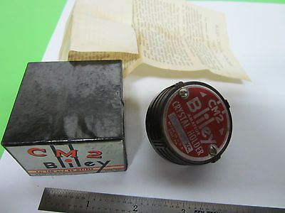 VINTAGE BLILEY CM2 QUARZKRISTALL + ORIGINALBOX FREQUENZREGLER BIN#8C vii