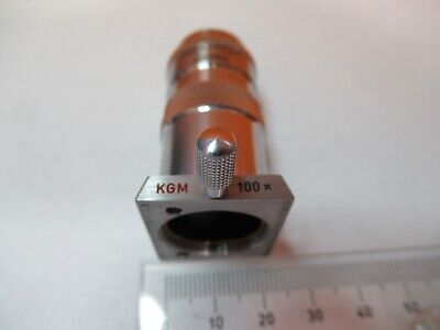 REICHERT AUSTRIA OBJECTIVE KGM 100X 2 MICROSCOPE PART OPTICS AS PICTURED 3K-A-54