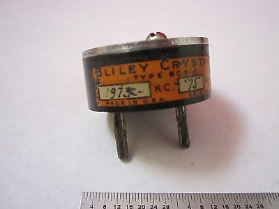 VINTAGE QUARTZ CRYSTAL RADIO HAM BLILEY BC3 1973 KC FREQUENCY AS IS BIN#17