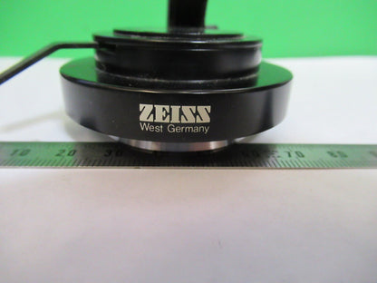 CARL ZEISS GERMANY CONDENSER + IRIS OPTICS MICROSCOPE PART AS PICTURED G7-A-03