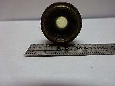 MICROSCOPE PART OBJECTIVE AUS JENA GERMANY POL 6.3X [dirty] OPTICS AS IS #84-20